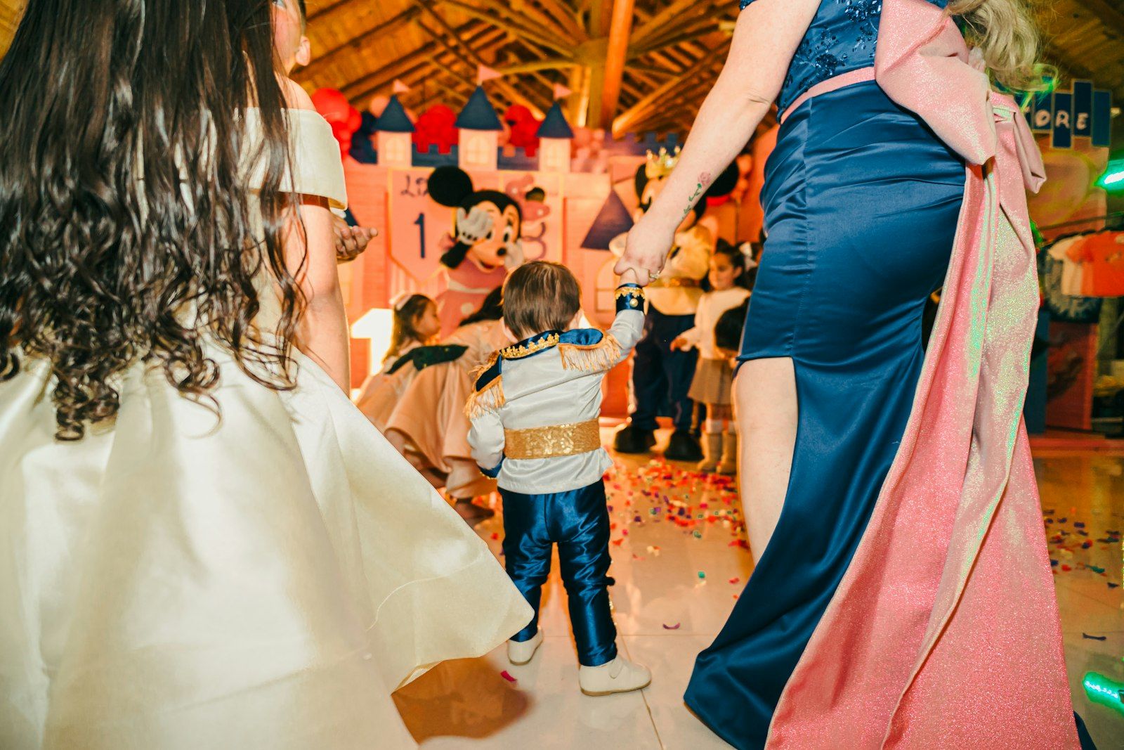 Children dancing at a wedding celebration